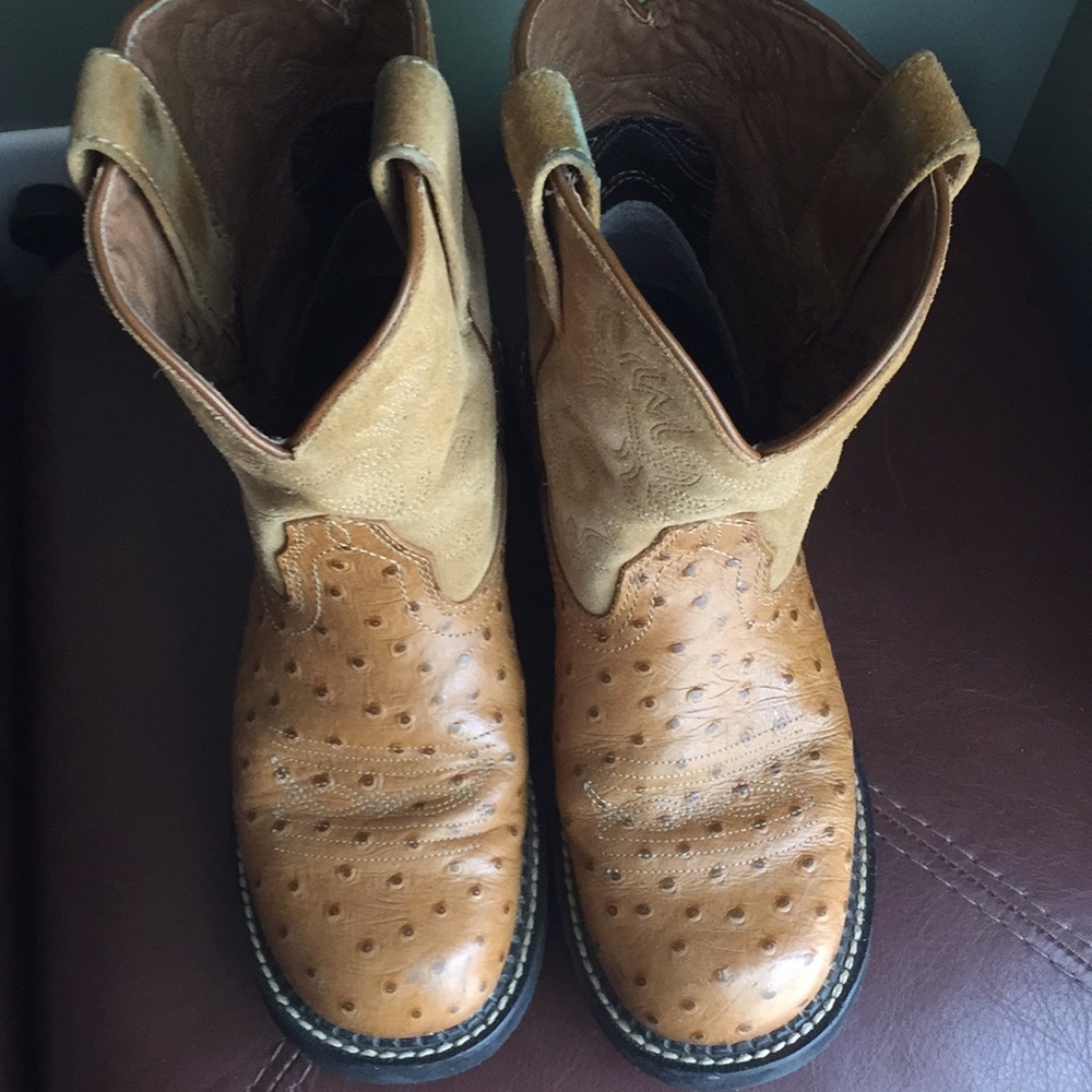 Aristide Fatbaby Ostrich Boots